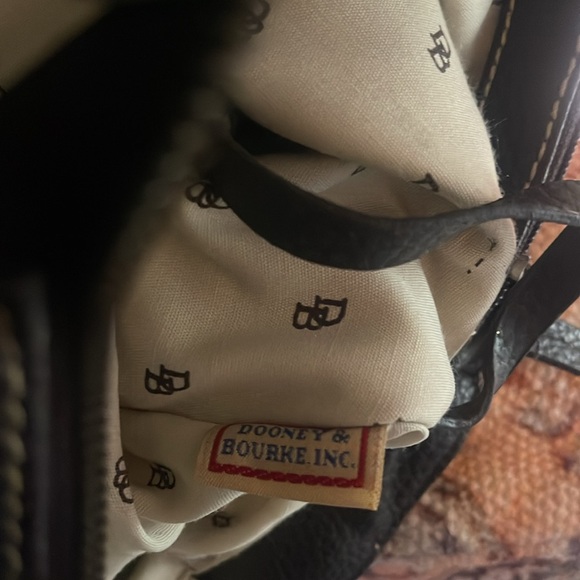 Y2K Dooney & Bourke Monogram Canvas Tassle Bag - Picture 5 of 6